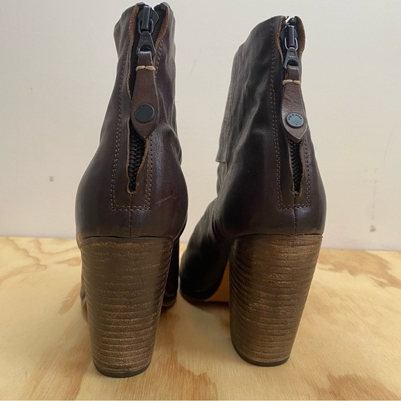 Rag & Bone Classic Newbury Brown Leather Ankle Bootie - Picture 4 of 10